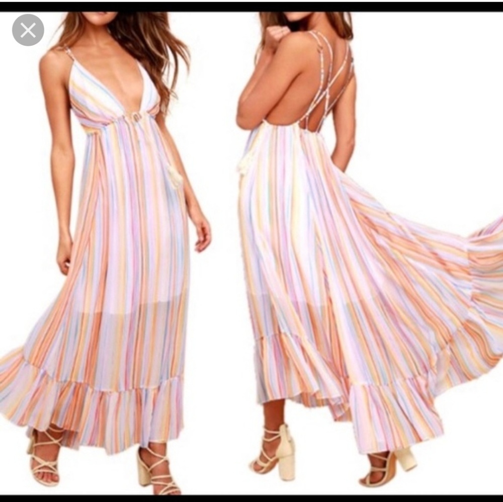 NWT Free People colorful dress. SIZE S